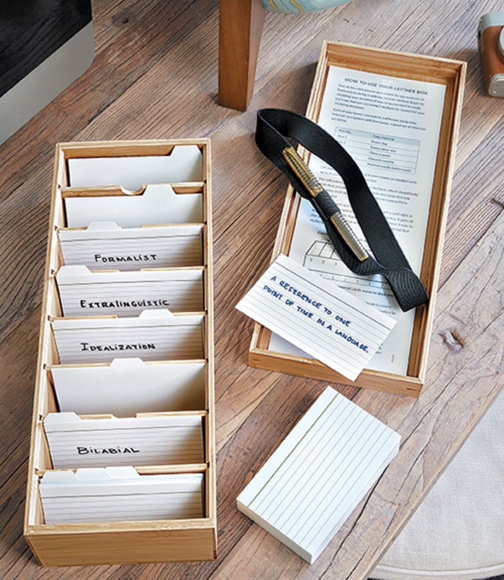 Learn Fast, Learn Well The Leitner Box from Levenger