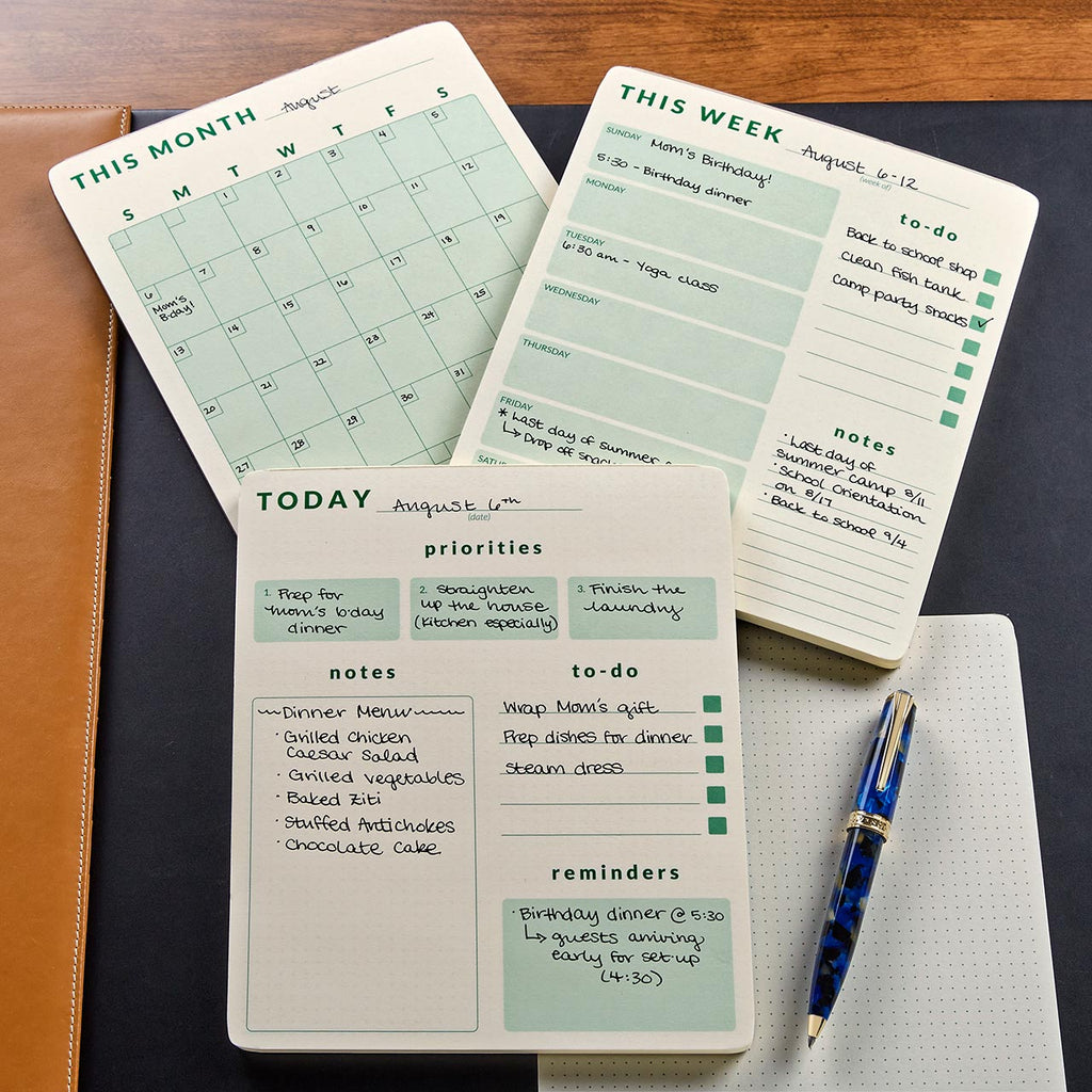 Levenger DailyWeeklyMonthly Planner Pad Trio Ships Free