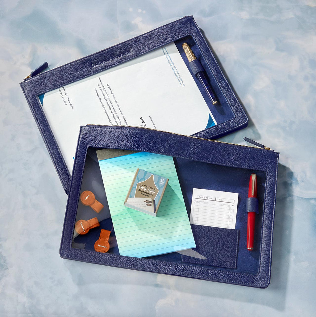 Levenger Leather Clearview Folio Leather Portfolio