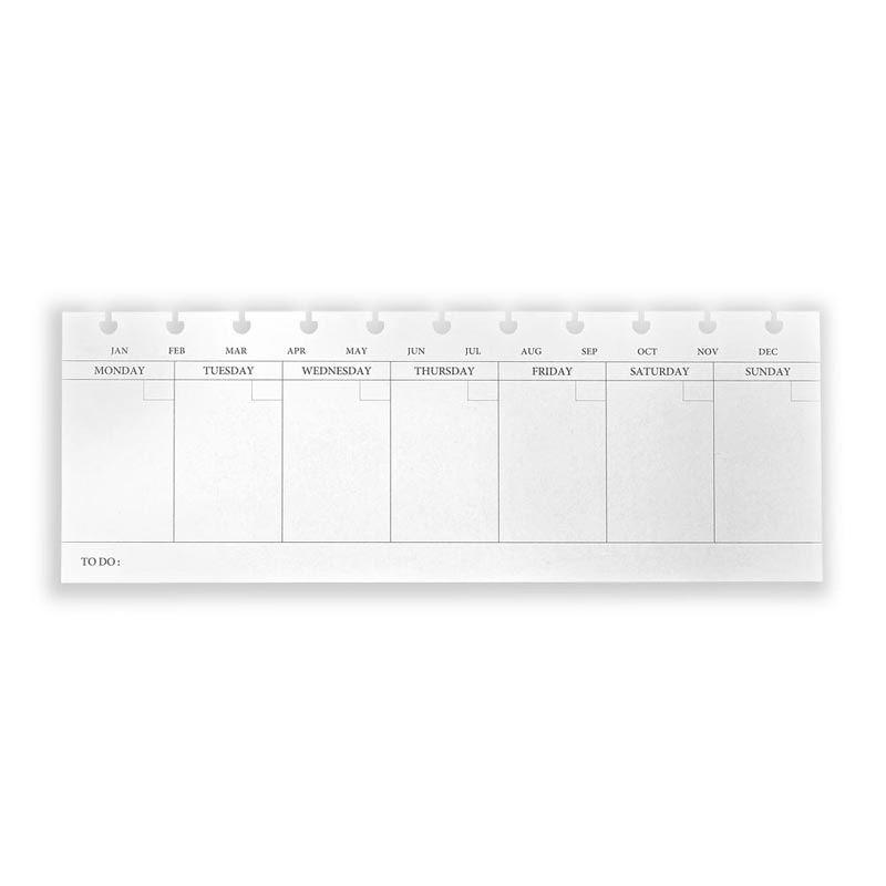Circa Keyboard StartAnytime Weekly Planner Refill