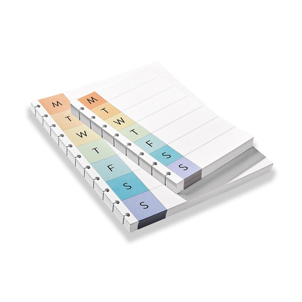 Levenger Circa® Vibrant Weekly Calendar Refill (100 sheets)