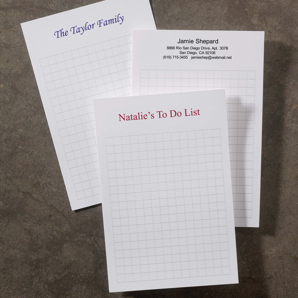 500 Personalized 4 x 6 Cards, Vertical Grid