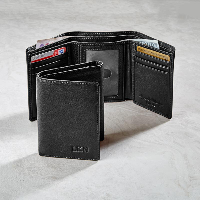 Levenger RFID Trifold ID Wallet