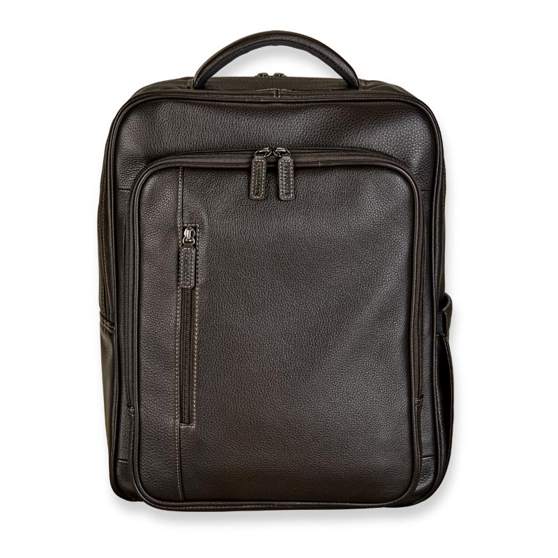 adventure utility backpack leather laptop Bomber Jacket Utility Backpack | Brown
