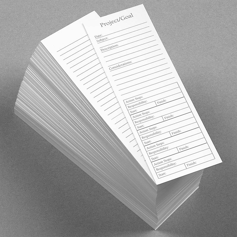 Levenger Special Request Project Planner Bookmark Cards (Set of 100)