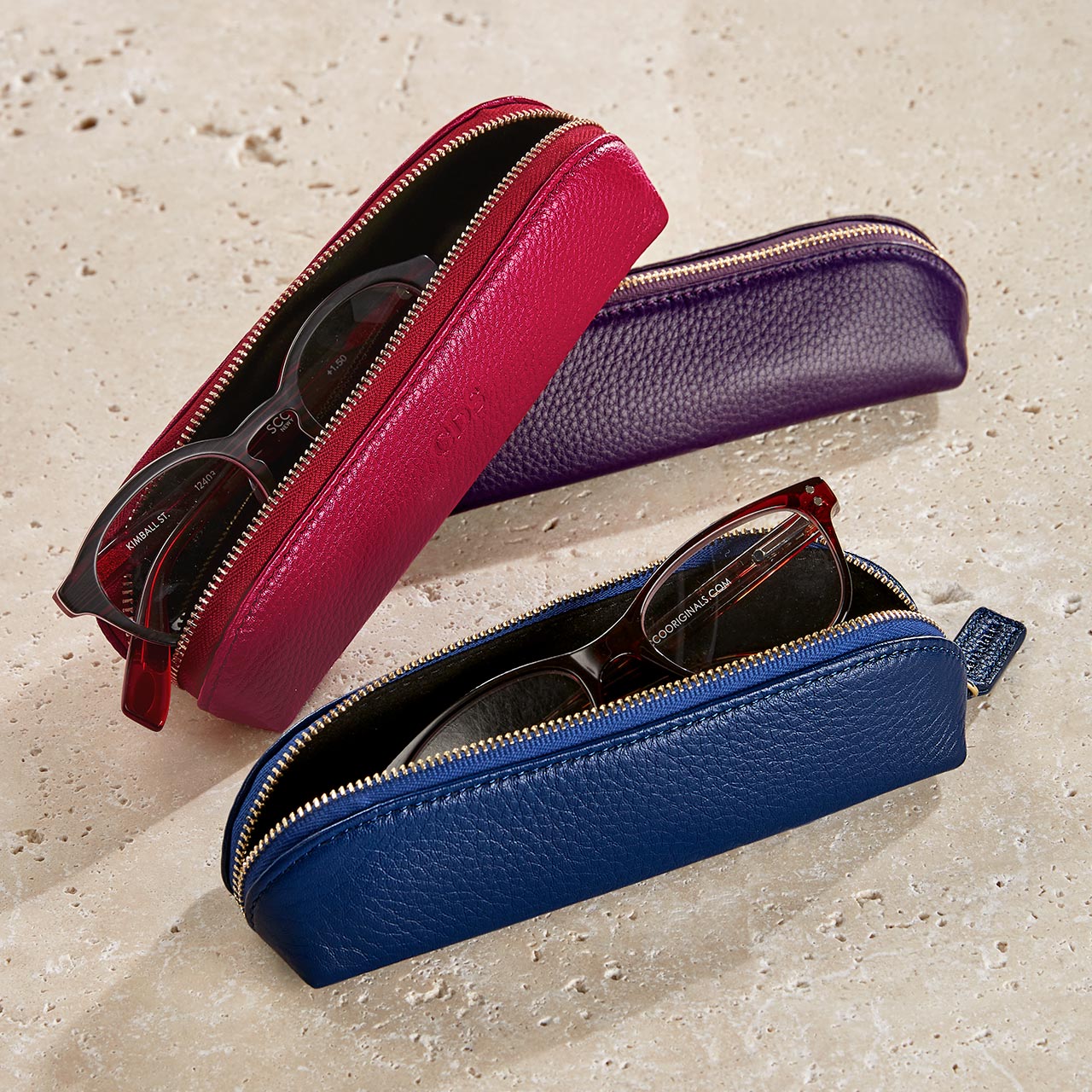 Soft Glasses Case Personalized Gift Sunglasses Case Leather 