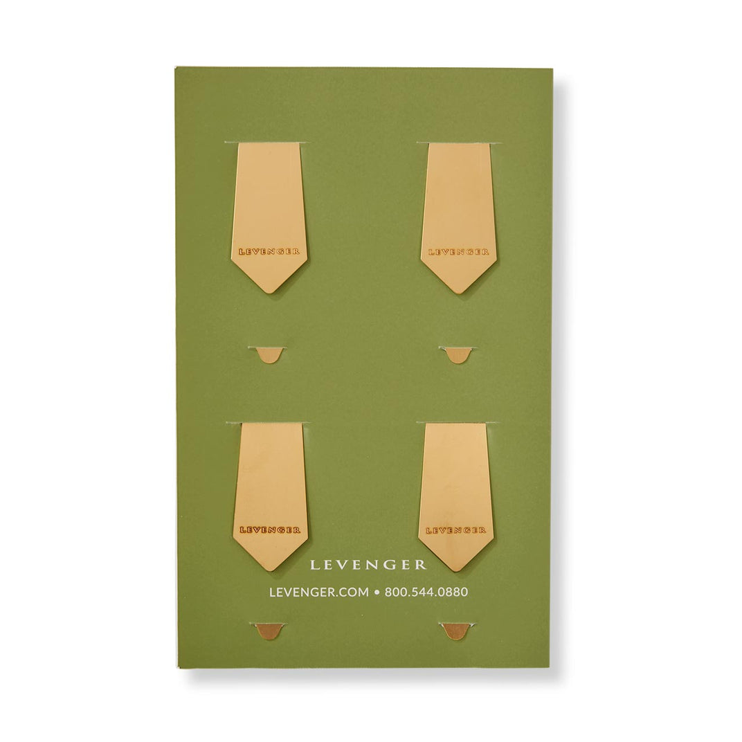 Levenger Copper Page Nib Bookmarks (set of 4)
