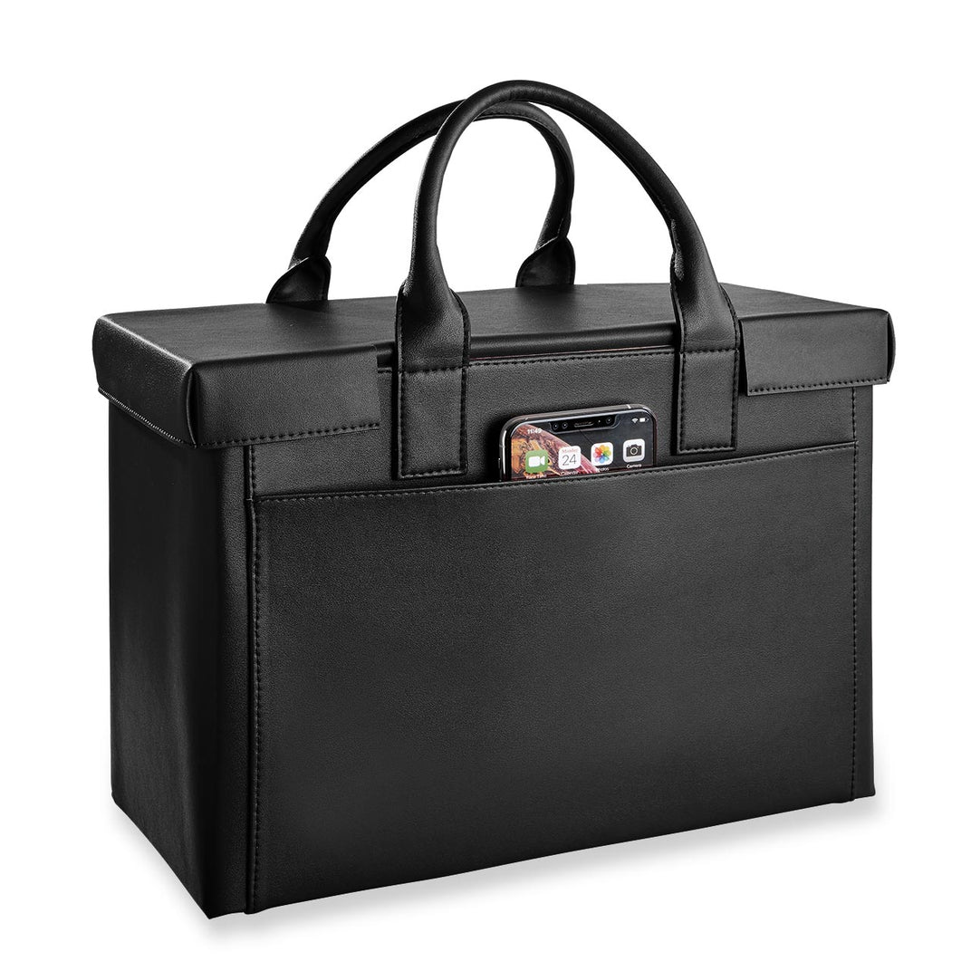 Spacemaker File Tote LevTex Portable File Tote with Lid