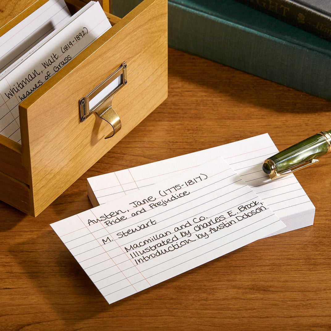 Vintage Library Catalog Cards (set of 50)