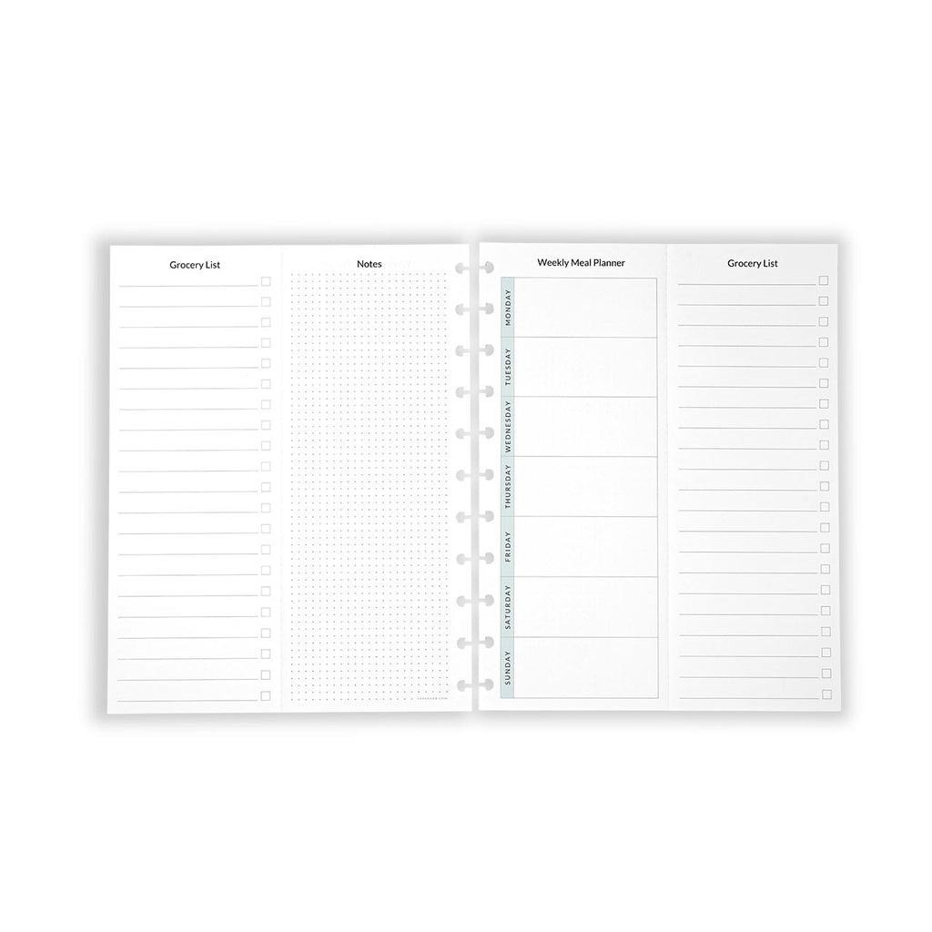 Levenger Circa Weekly Meal Planner Refill Circa Refill Sheets