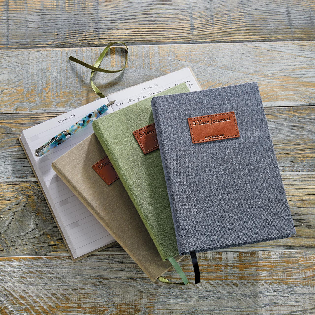 The Levenger 5Year Journal FiveYear Diary Memory Journal