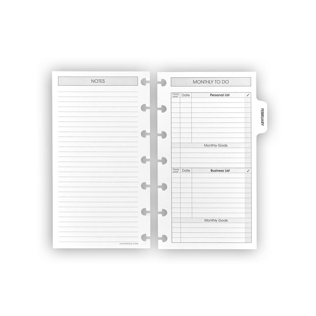 2025 Circa smartPlanner Monthly Tabs & Pullout Calendar, Compact