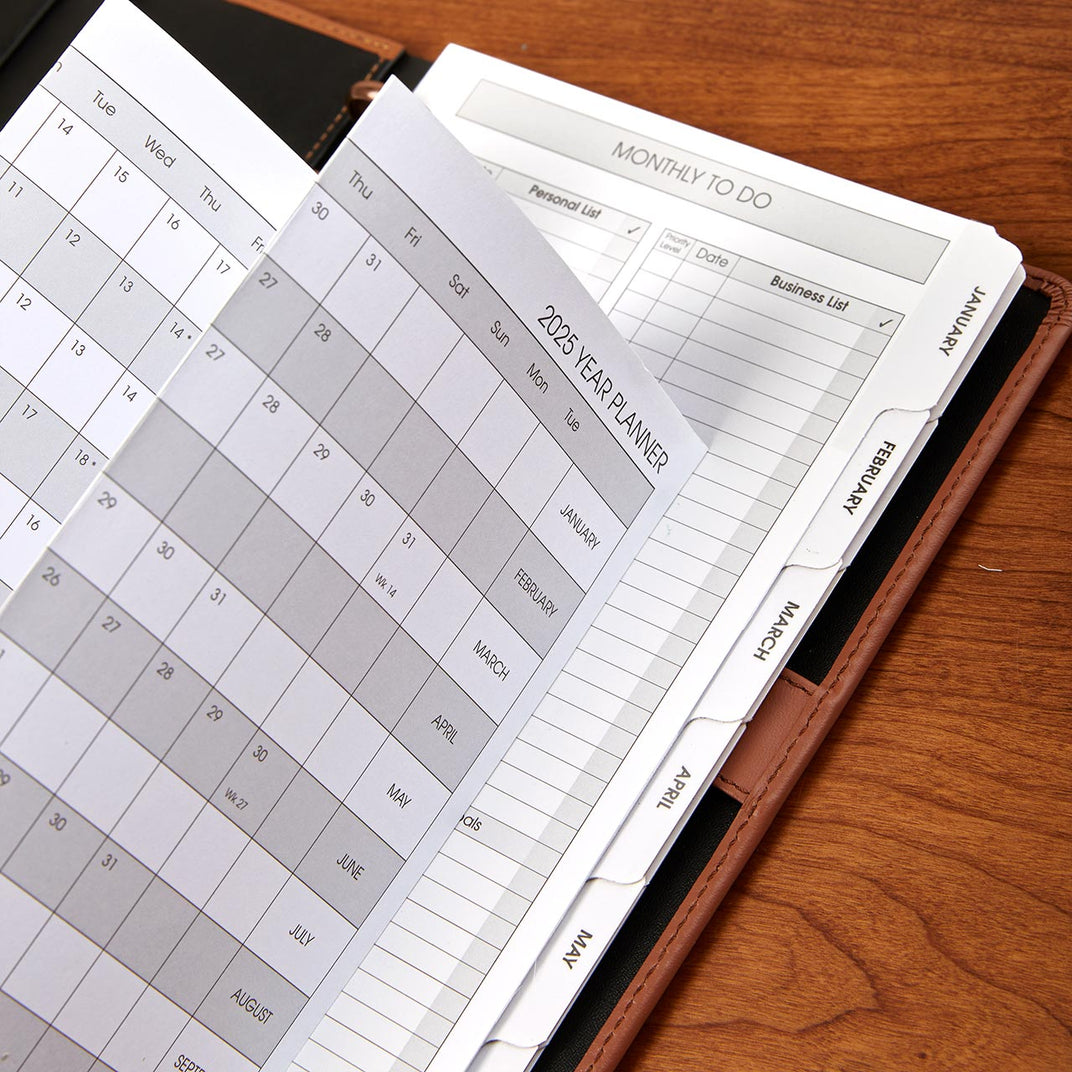 2025 Circa smartPlanner Monthly Tabs & Pullout Calendar, Compact