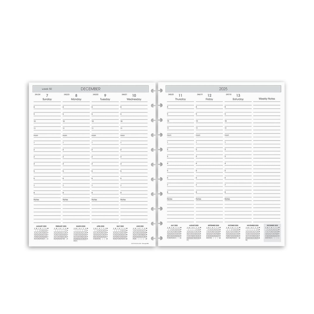 Circa Sunday Start Weekly Agenda Refill, Vertical 2025 Planner