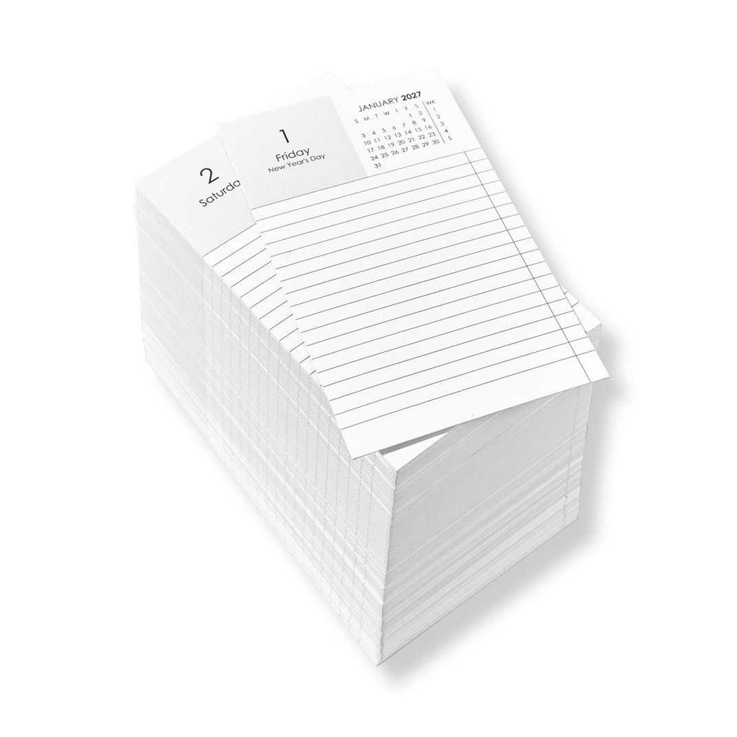 2027 3 x 5 Daily Calendar Cards