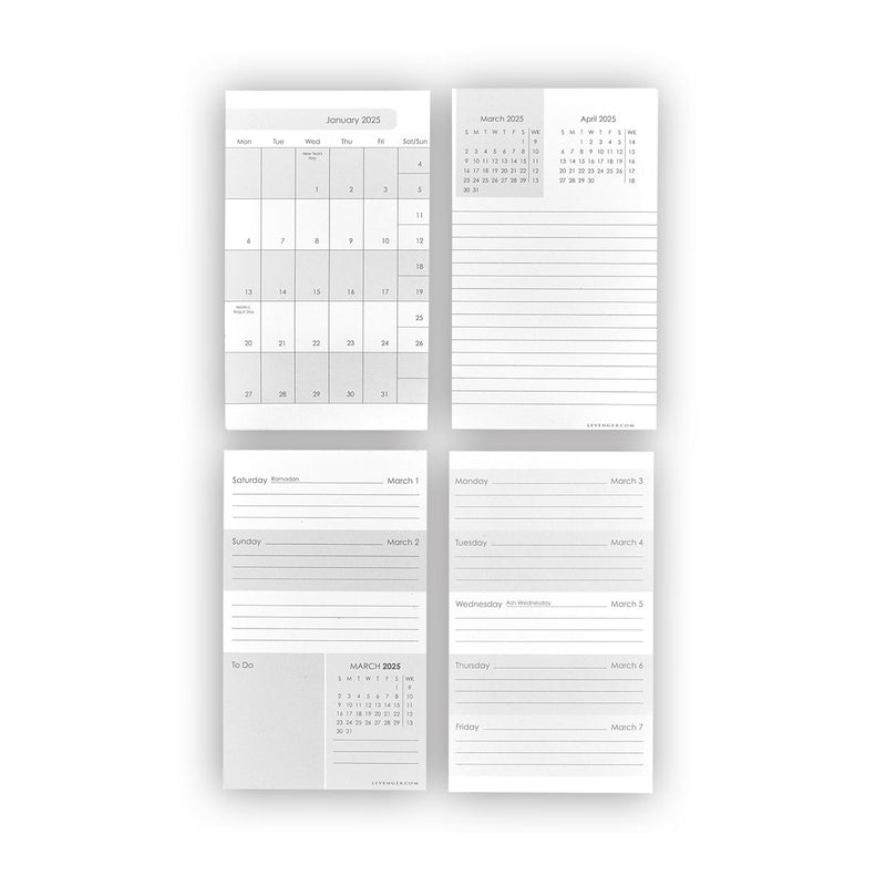 Weekly and Monthly 3 x 5 Calendar Cards for 2025 weekly-and-monthly-3-x-5-calendar-cards-for-2025