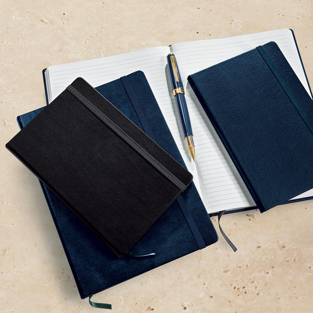 The Luxe Leather Notebook, available only at Levenger