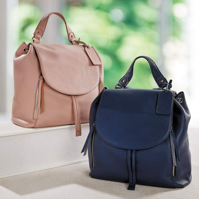 best drawstring leather backpack womens Carrie Drawstring Backpack | Blush