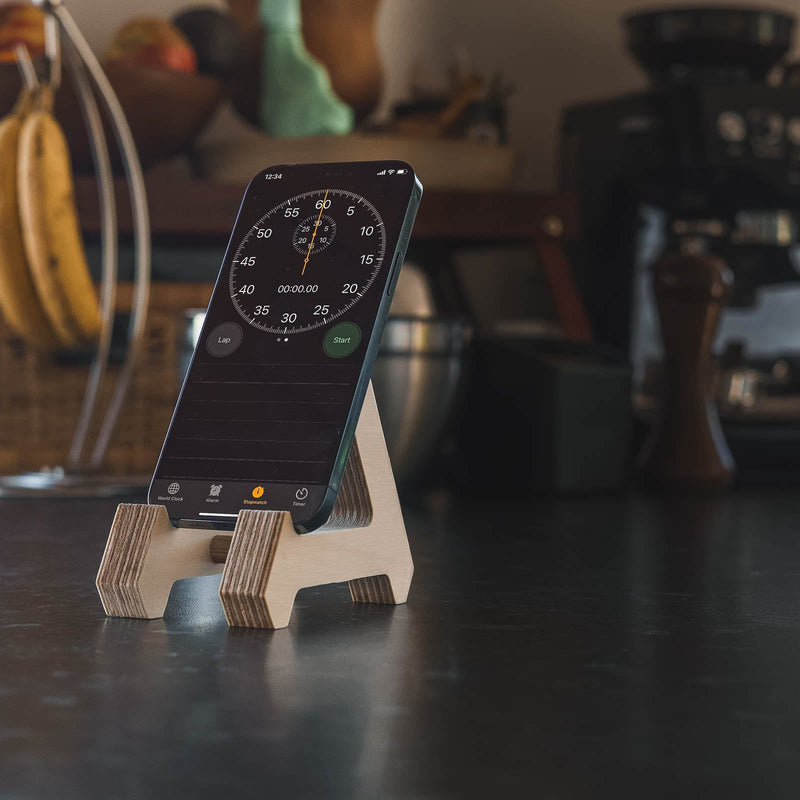 Work From Home Desks - Birch Phone Stand