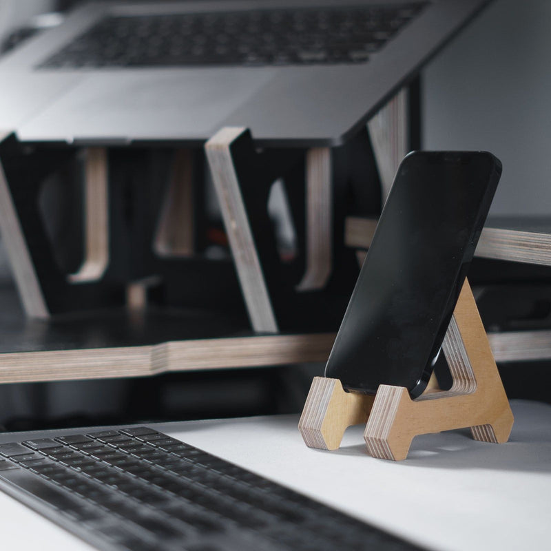 Work From Home Desks - Birch Phone Stand