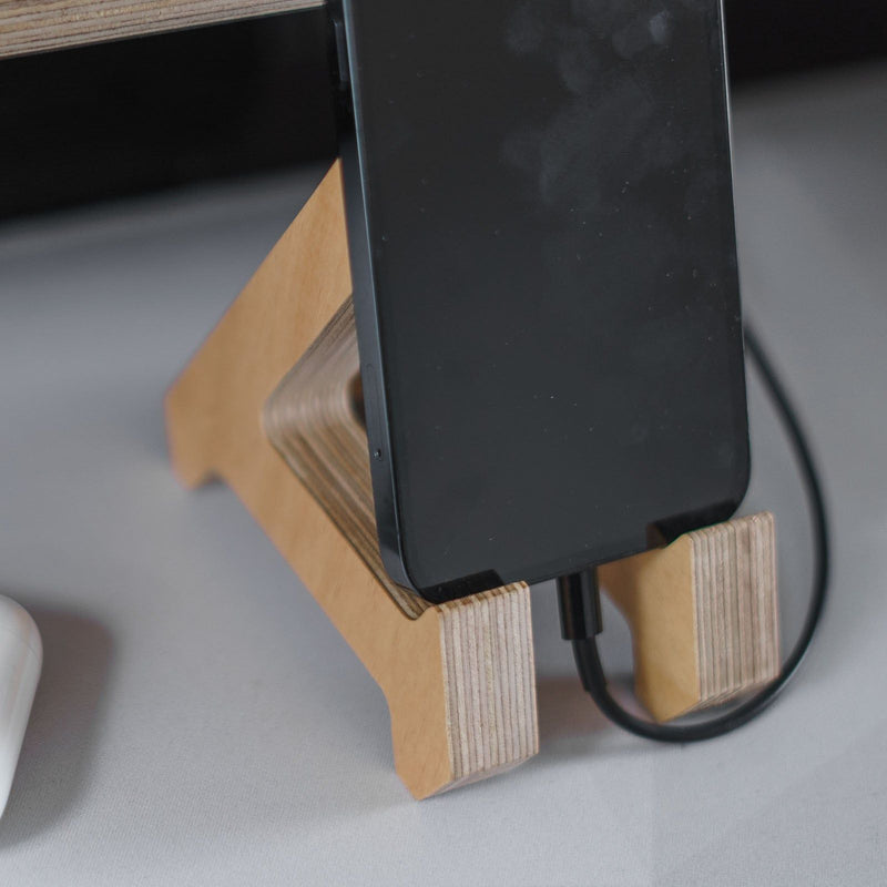 Work From Home Desks - Birch Phone Stand