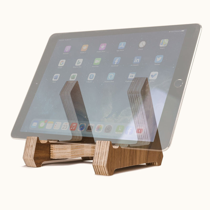Escritorios para trabajar desde casa - Soporte para tablet de abedul