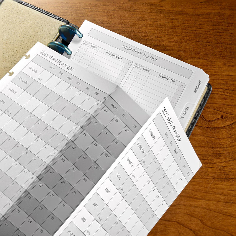 2026 Circa Monthly Tabs and Pullout Calendar