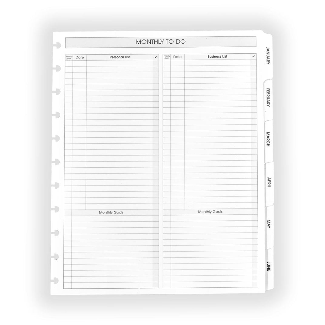 File Tab Monthly 2027 Circa Monthly Tabs and Pullout Calendar