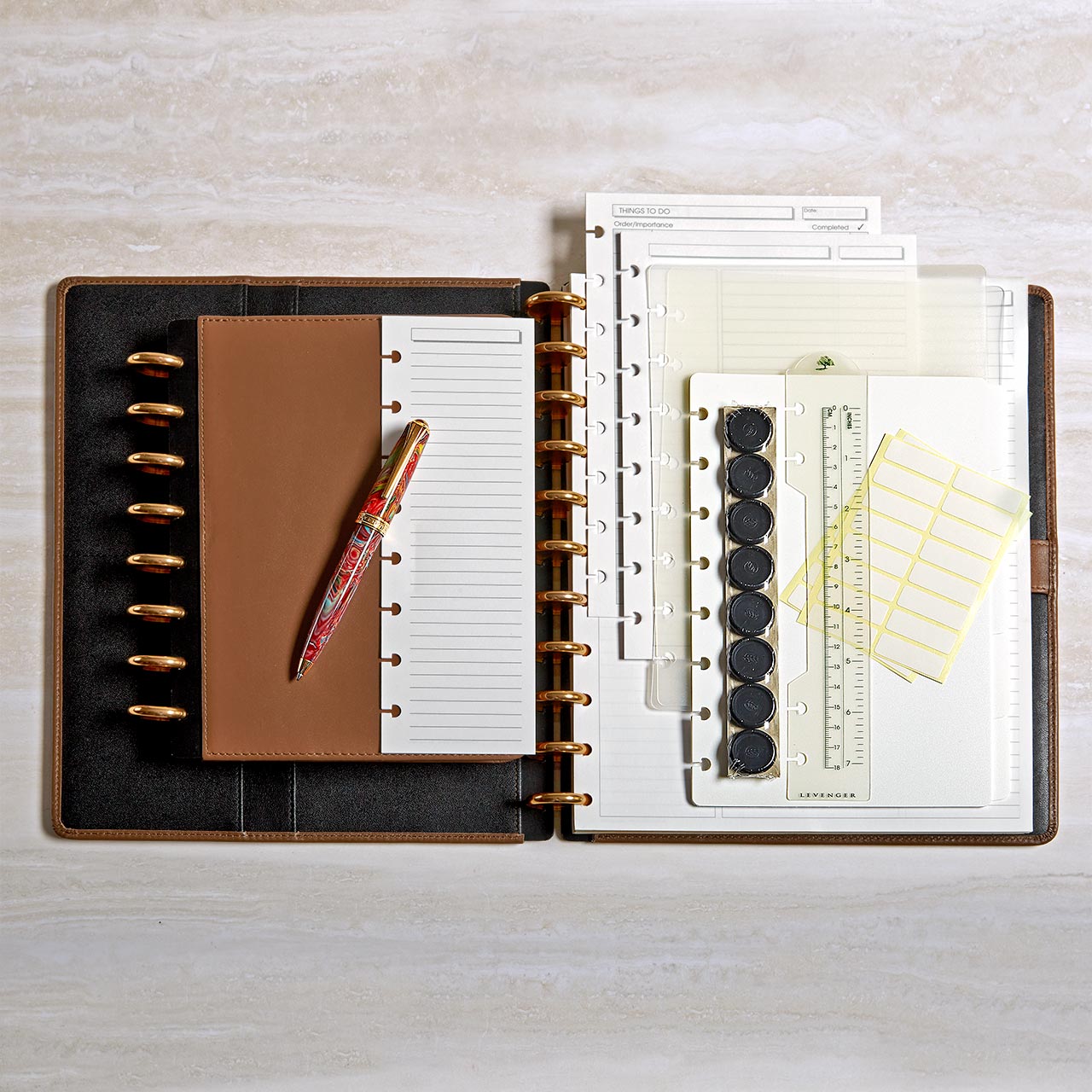 LINDA'S PIX FOR SEVENTY SIX スケジュール帳 Super Circa Bundle | Deluxe Circa Leather Notebook Kit