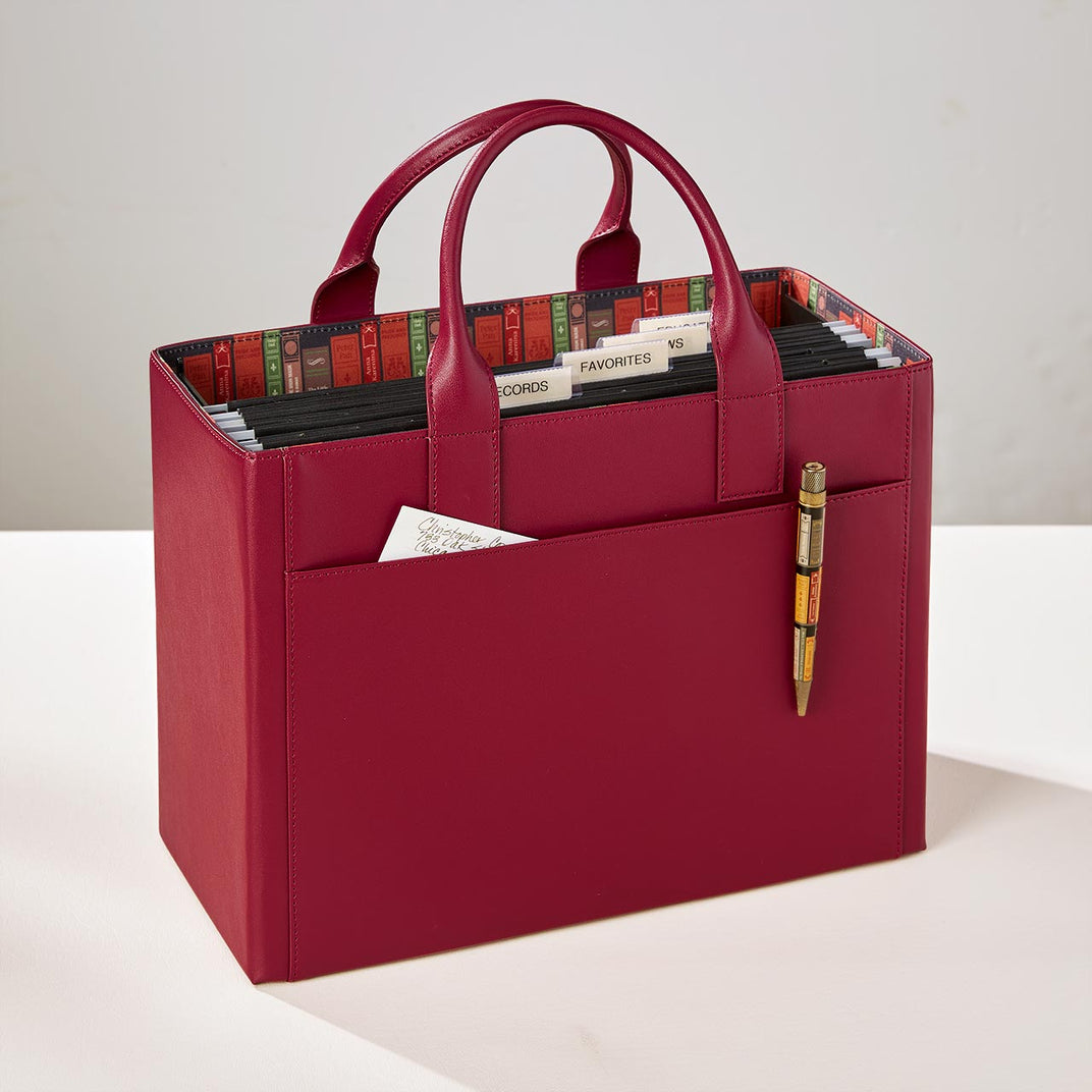 LevTex Levenger Library Portable File Tote