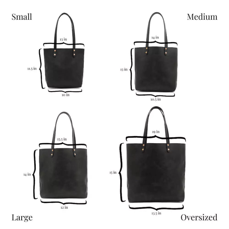 Mission Mercantile Leather Goods - Eden Oversized Leather Zip Tote Bag