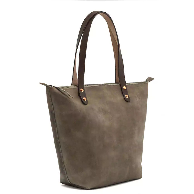 Mission Mercantile Leather Goods - Eden Oversized Leather Zip Tote Bag
