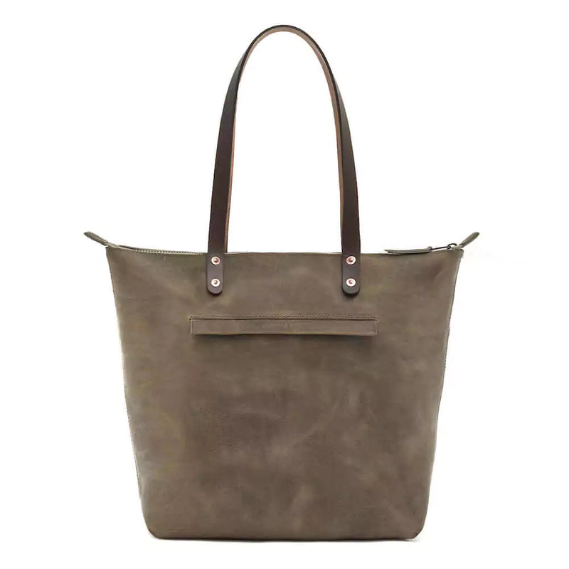 Mission Mercantile Leather Goods - Eden Oversized Leather Zip Tote Bag