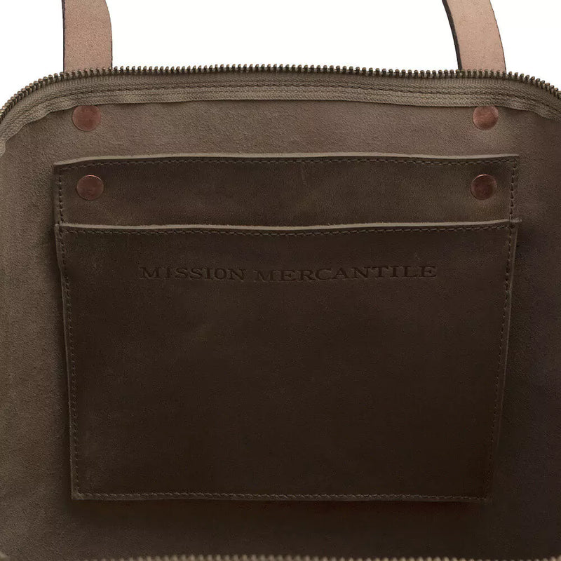 Mission Mercantile Leather Goods - Eden Oversized Leather Zip Tote Bag