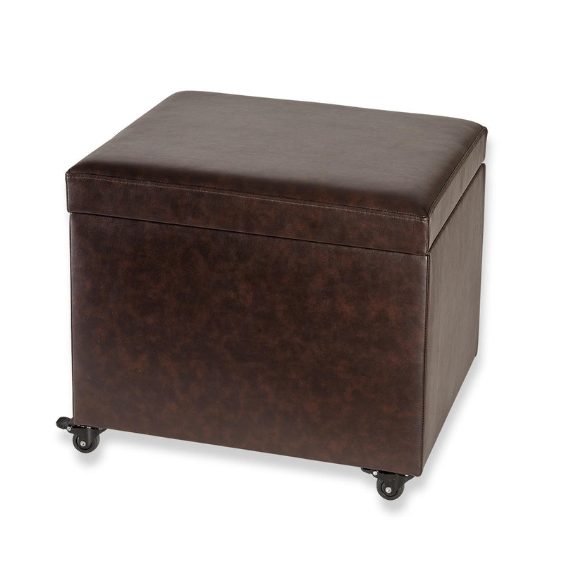 No-Room Rolling File Ottoman | File Cabinet