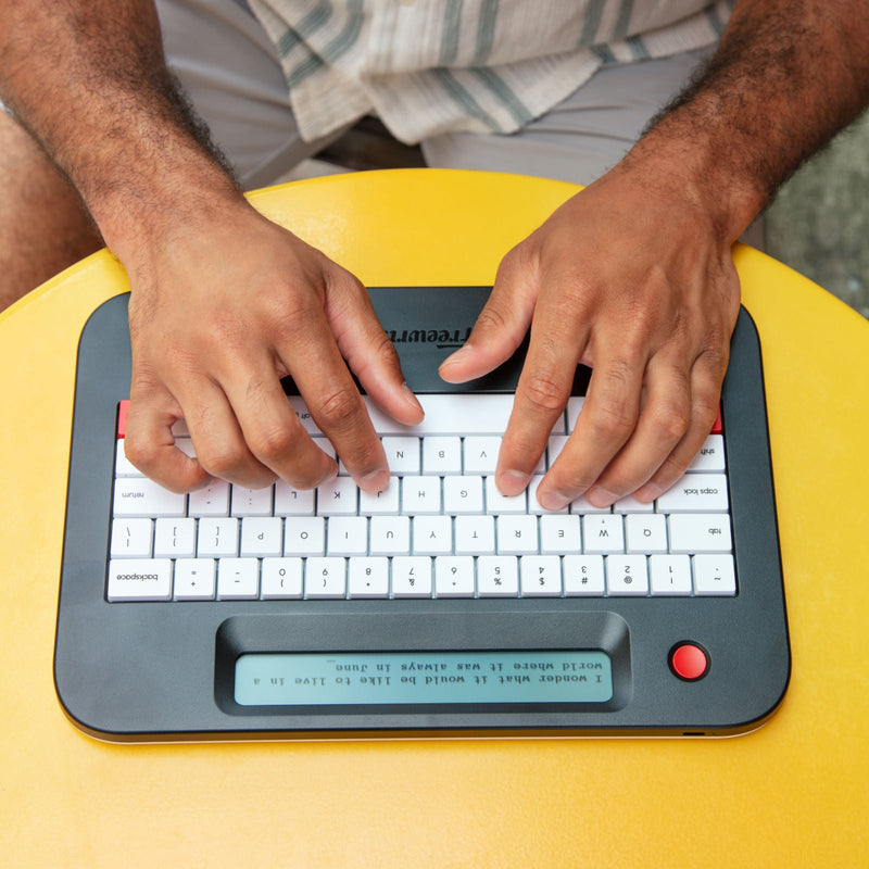 Freewrite Alpha Typewriter in Raven Black With Backlight