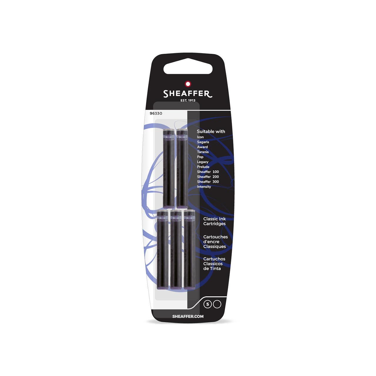 Sheaffer Fountain Pen Ink Cartridges (set of 5)