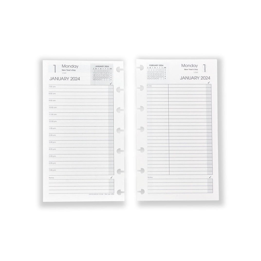 Levenger Circa® Daily Agenda Refill 2024 Agenda & Planner