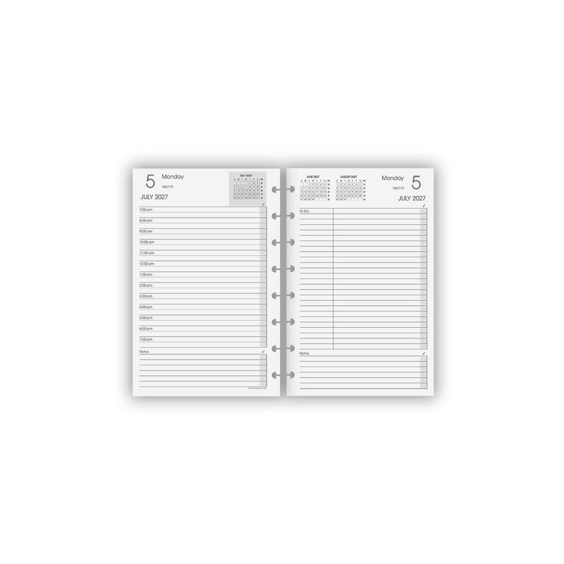 Circa Daily Agenda Refill - Junior, July - September, 2026 - Final Clearance