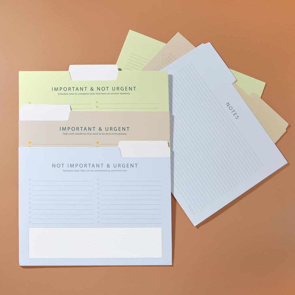 Eisenhower Priorities Matrix File Folders (set of 6)