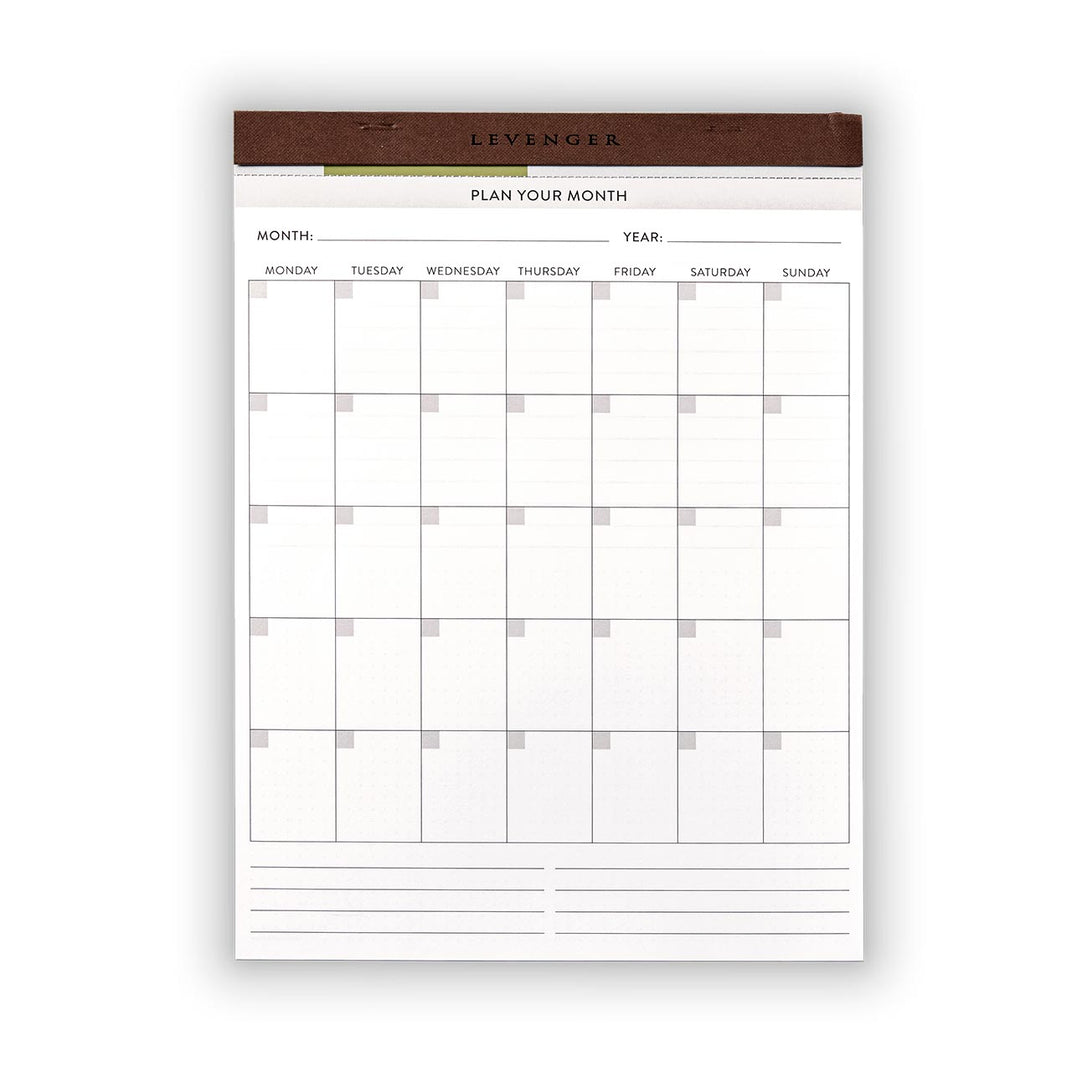 Freeleaf Big Picture Monthly Desk Pad (25 sheets) | Ships Free