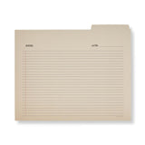 Vintage Library File Folders (set of 6)