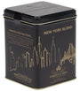 Harney & Sons New York Blend tea tin with gold skyline artwork