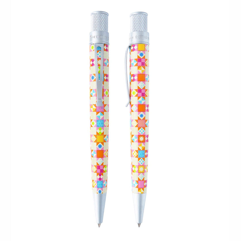Retro51TornadoVintagelsmithボールペン値下げ〇 Retro 51 Tornado Vintage Metalsmith Patchwork Rollerball Pen