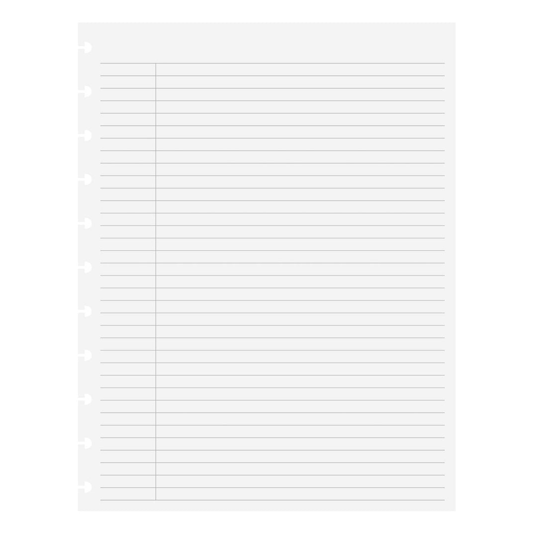 Circa College Ruled without Title Box Discbound Refill (100 sheets)