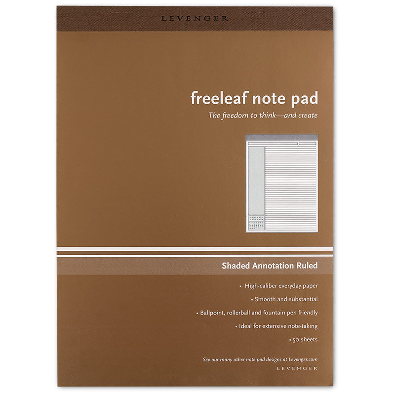 Freeleaf Shaded Annotation Ruled Pads (set of 5)