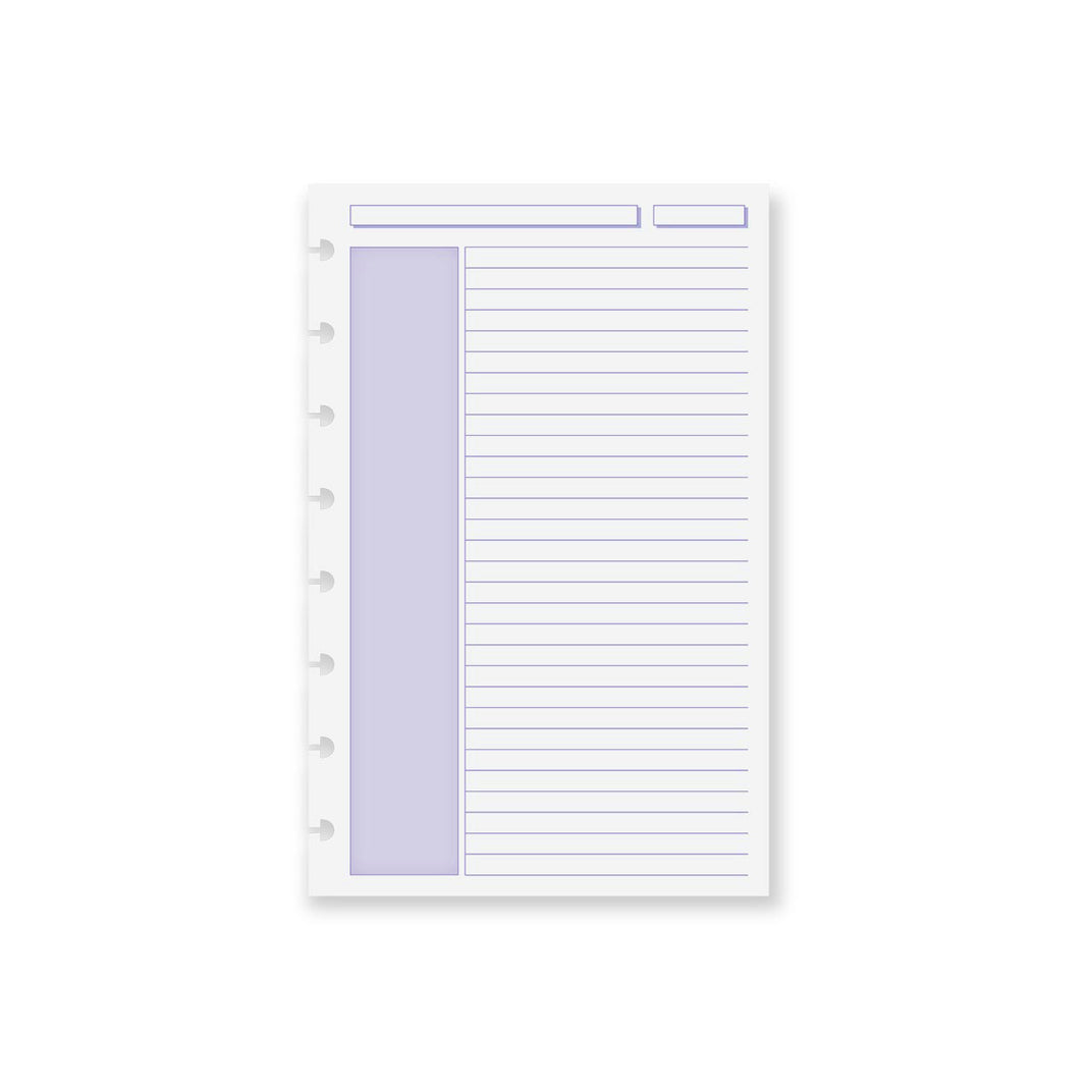 Annotation Ruled Notepads Circa Shaded Annotation Ruled Discbound Refill (100 sheets)