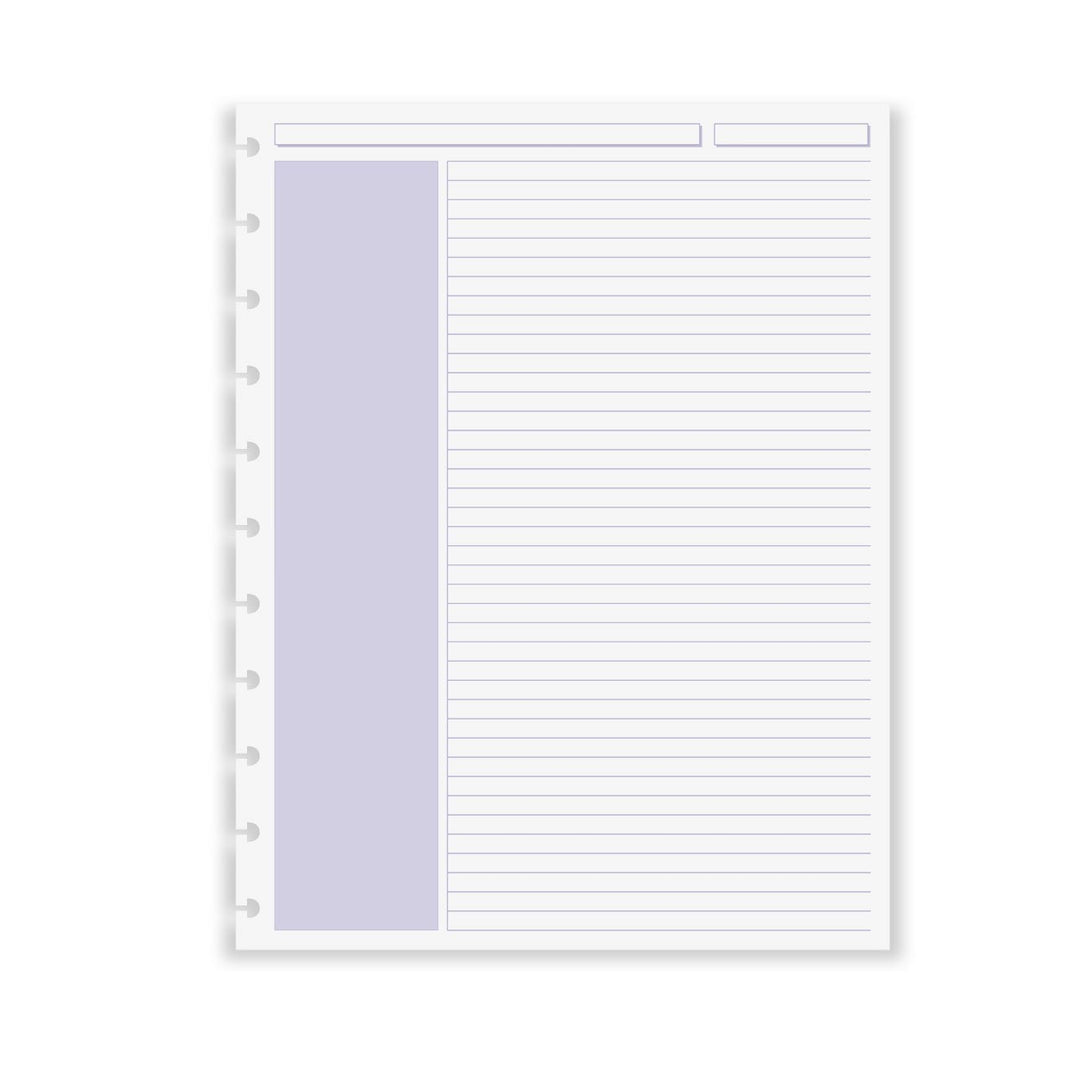 Annotation Ruled Notepads Circa Shaded Annotation Ruled Discbound Refill (100 sheets)