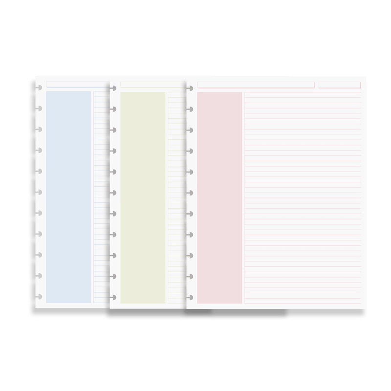 Annotation Ruled Notepads Circa Shaded Annotation Ruled Discbound Refill (100 sheets)