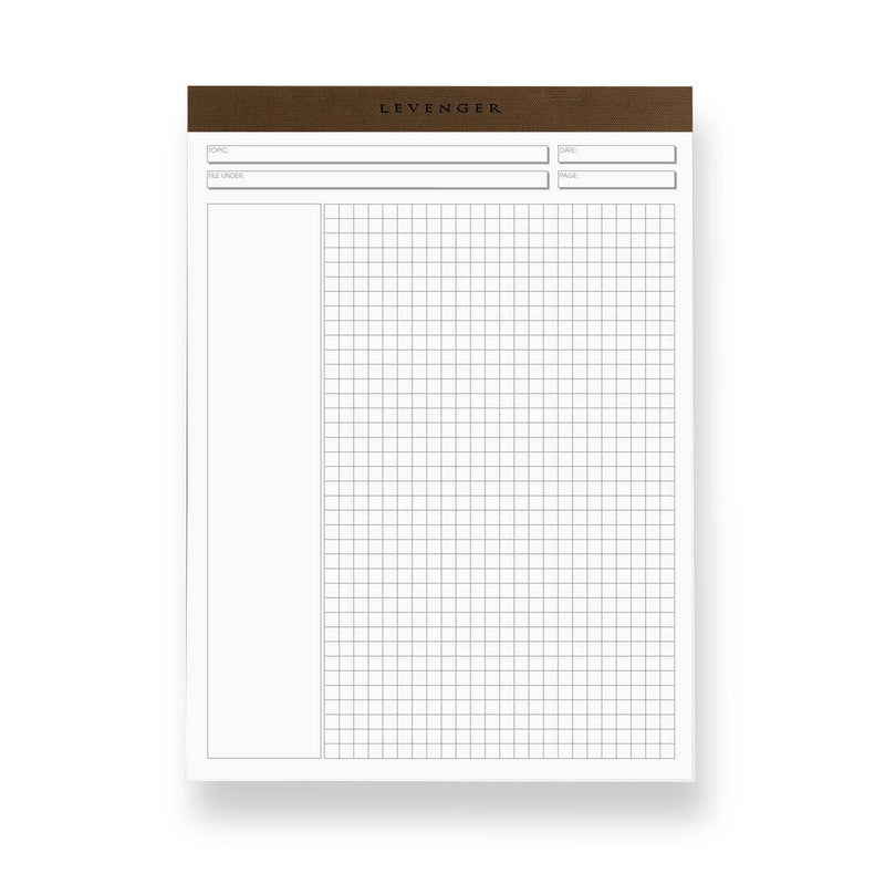 Freeleaf White Annotation Grid Pads (set of 5) | Loose Leaf Paper